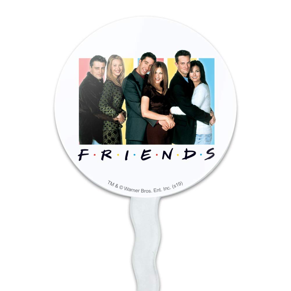 GRAPHICS & MORE Cupcake Picks Set of 6, Acrylic, Multi Color, Friends Theme, Model CUPCAKE.ROUND.WBGAM031.Z004804_8