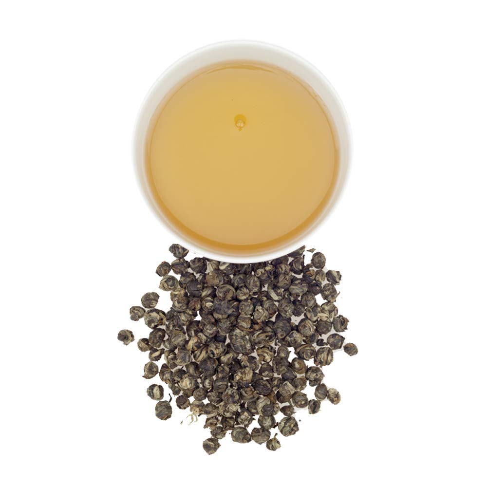 Harney & Sons Dragon Pearl oz Loose Leaf Green and White Tea, Jasmine, 16 Ounce