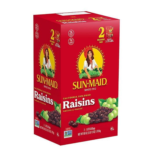 evsemo Sun-Maid California Sun-Dried Raisins (30 oz., 2 ct.)