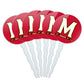 University of Maryland Primary Logo Cupcake Picks Toppers Decoration Set of 6