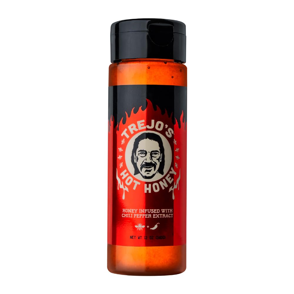 Trejo'S Tacos Hot Honey | Sweet And Spicy Honey Hot Sauce | Infused With Chili Pepper Extract | Great For Topping Or Dipping Sau