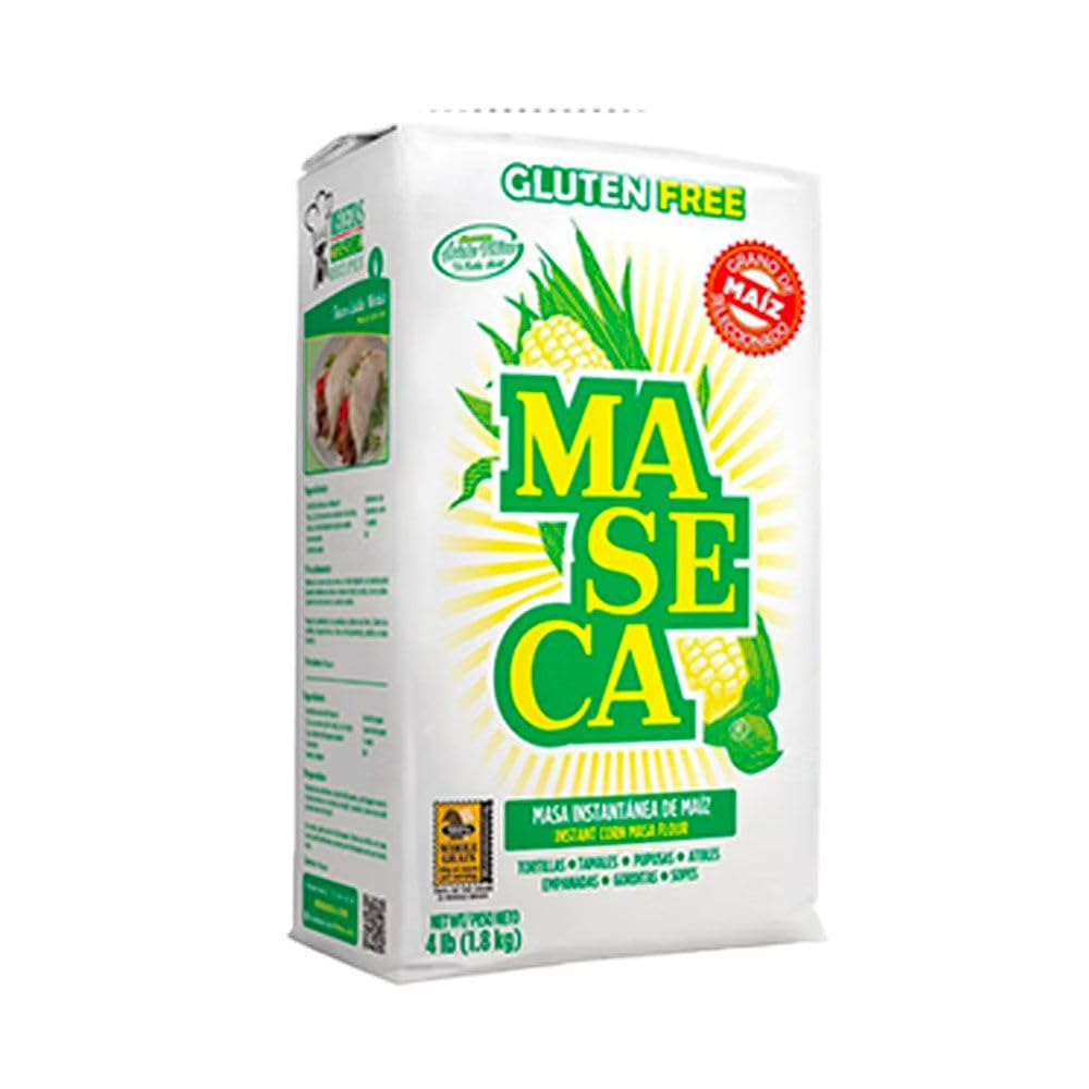 Maseca Traditional Instant Corn Masa Flour Gluten Free 4 Lbs Bag 2 Pack