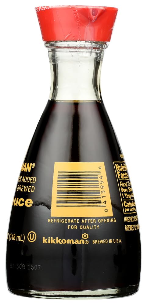 Kikkoman Soy Sauce in Dispenser, 5 Fl Oz (Pack of 2)