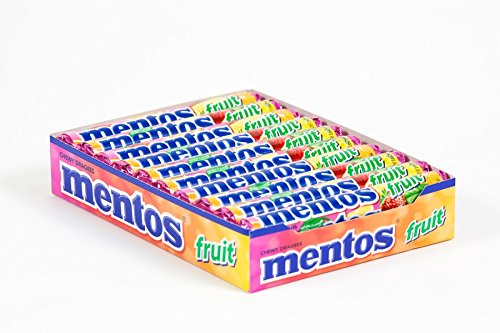 Mentos variety flavored candy 1.32 oz/37g 20 Rolls (Fruit)