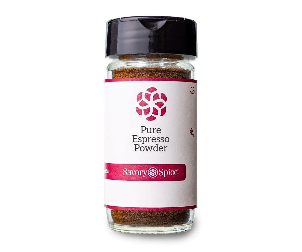 Savory Spice Pure Espresso Powder - Gluten-Free, Sugar-Free, Vegan - Medium Jar - 1.15 oz - Brown