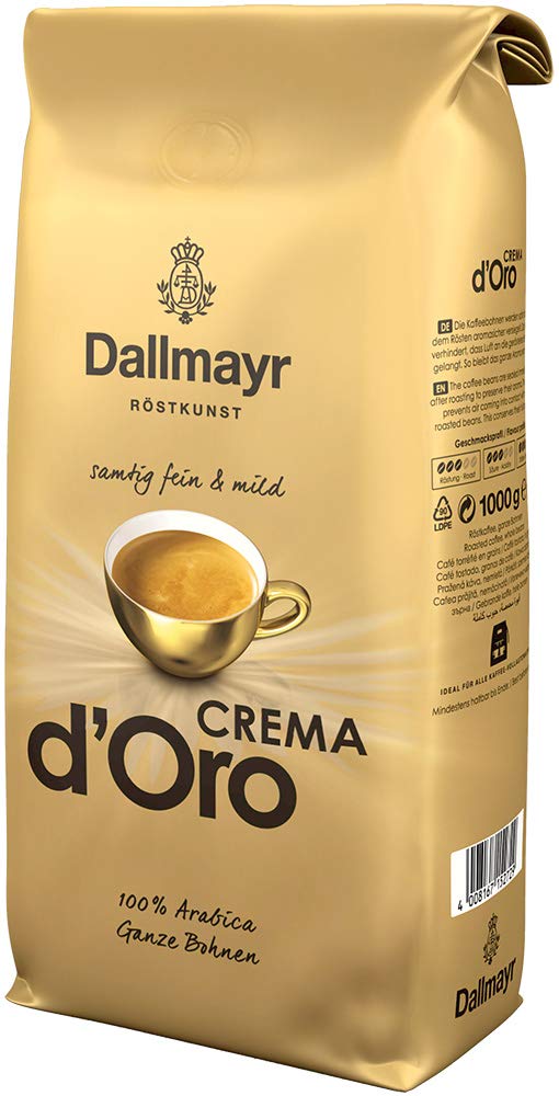 Dallmayr Crema D'Oro Mild Und Fein In Bohne, 1Er Pack (1 X 1000 G Beutel)