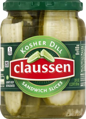 Claussen Kosher Dill Pickle Sandwich Slices, 20 fl. oz. Jar