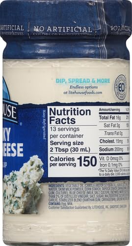 Litehouse Chunky Blue Cheese Dressing & Dip, 13 oz