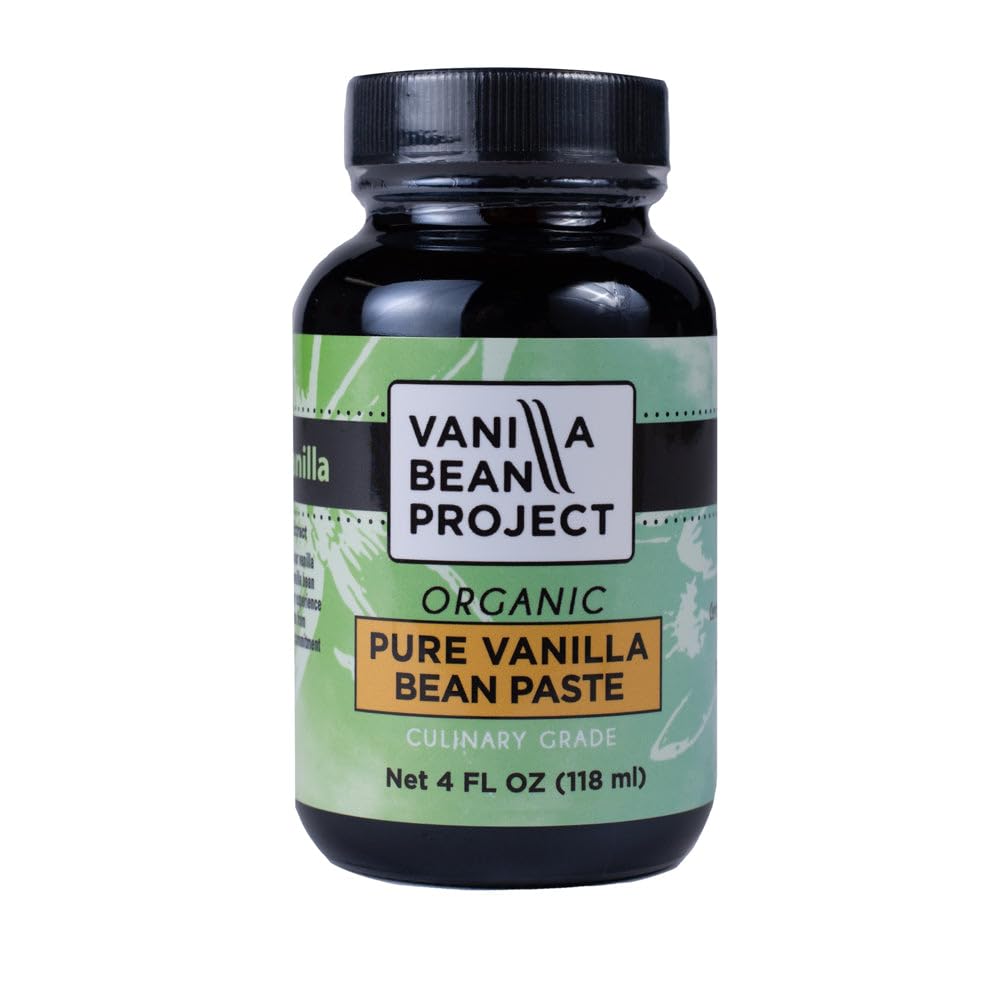 Organic Vanilla Bean Paste | Baking Necessity | Pure Vanilla For Cooking | Vanilla Bean Project | 4 Ounces