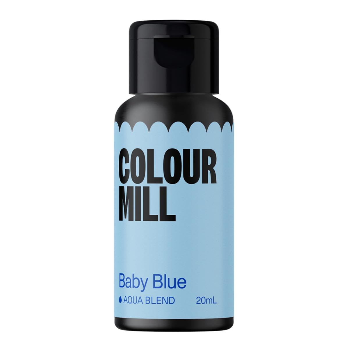 Colour Mill Aqua Blend Water-Based Food Coloring, 20ml, Baby Blue, Model CMA20BBL