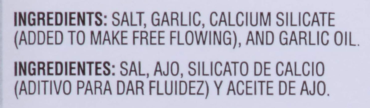 McCormick Culinary Garlic Salt Seasoning, 12 lb Container, Ideal for Soups, Breads, Vegetables, and Meats