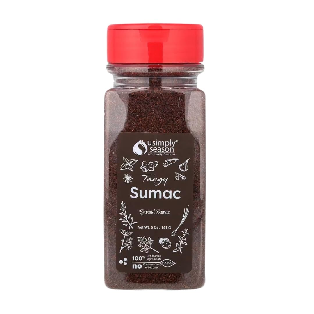 USimplySeason Sumac Spice (Tangy Powder, 5 Ounce)
