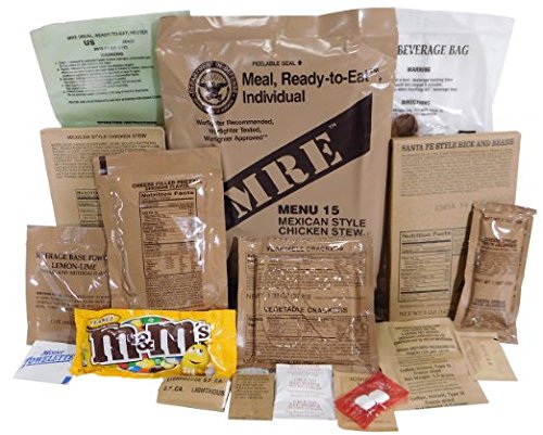 USGI Genuine Military MRE Meal - Maple Pork Sausage, Inspection Date September 2017 or Newer, 1 Count (Pack of 1)