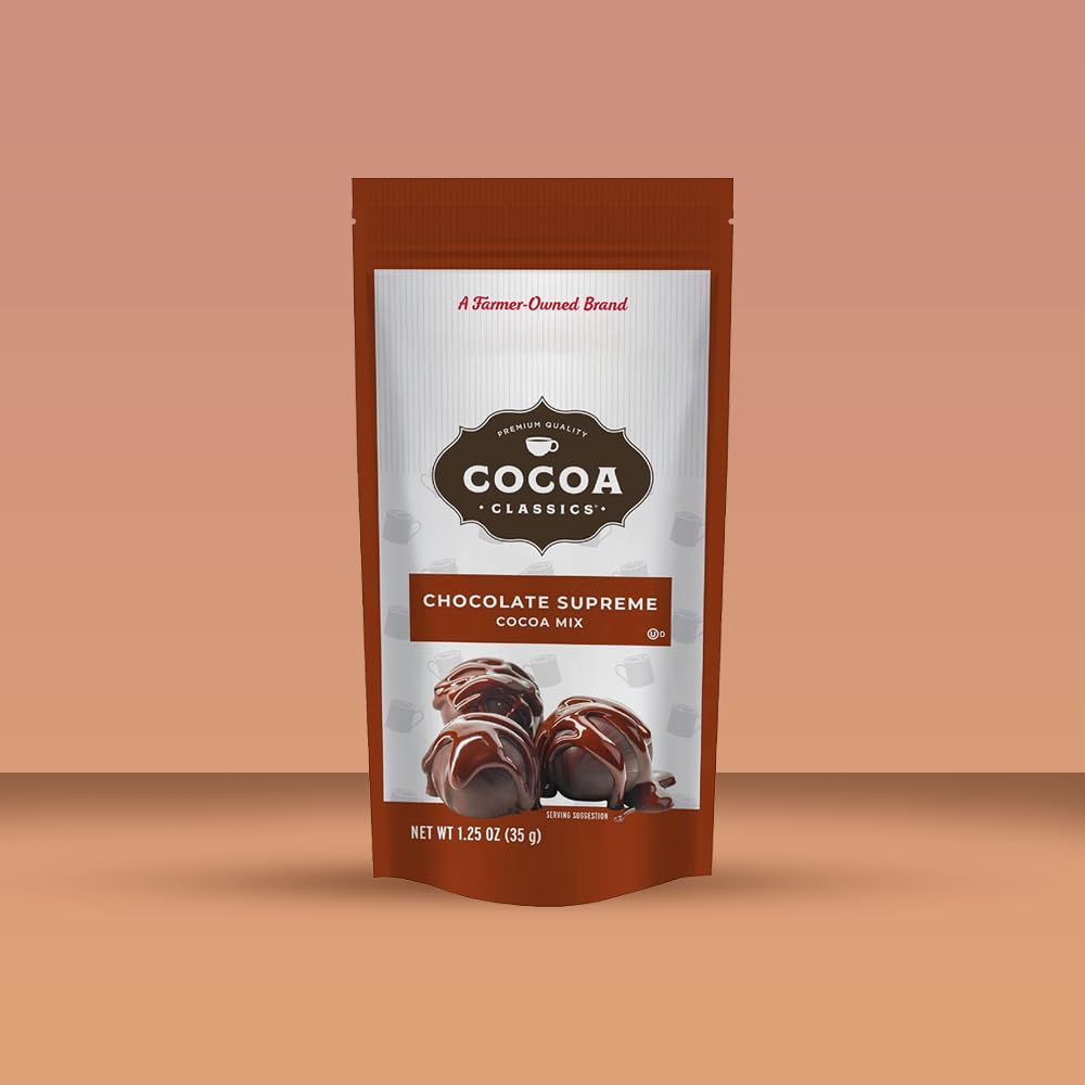 Generic Cocoa Classics Hot Chocolate Variety Pack, 34 Packets, 4 Flavors - Chocolate Supreme, French Vanilla, Salted Caramel, Mint