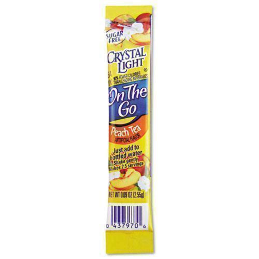 Crystal Light Flavored Drink Mix, Peach Tea, 30 .09oz Packets/Box30