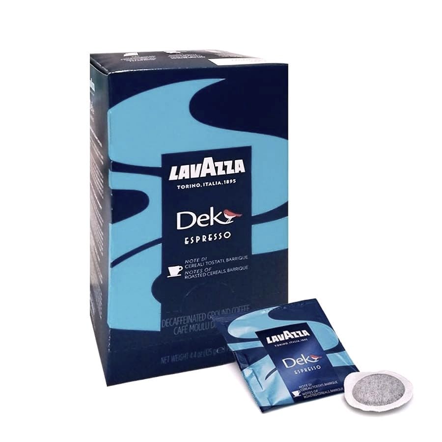 Lavazza Dek Decaffeinated Espresso Pods, 1 Count (Pack of 108), Blue, Model LAVDEKPODS
