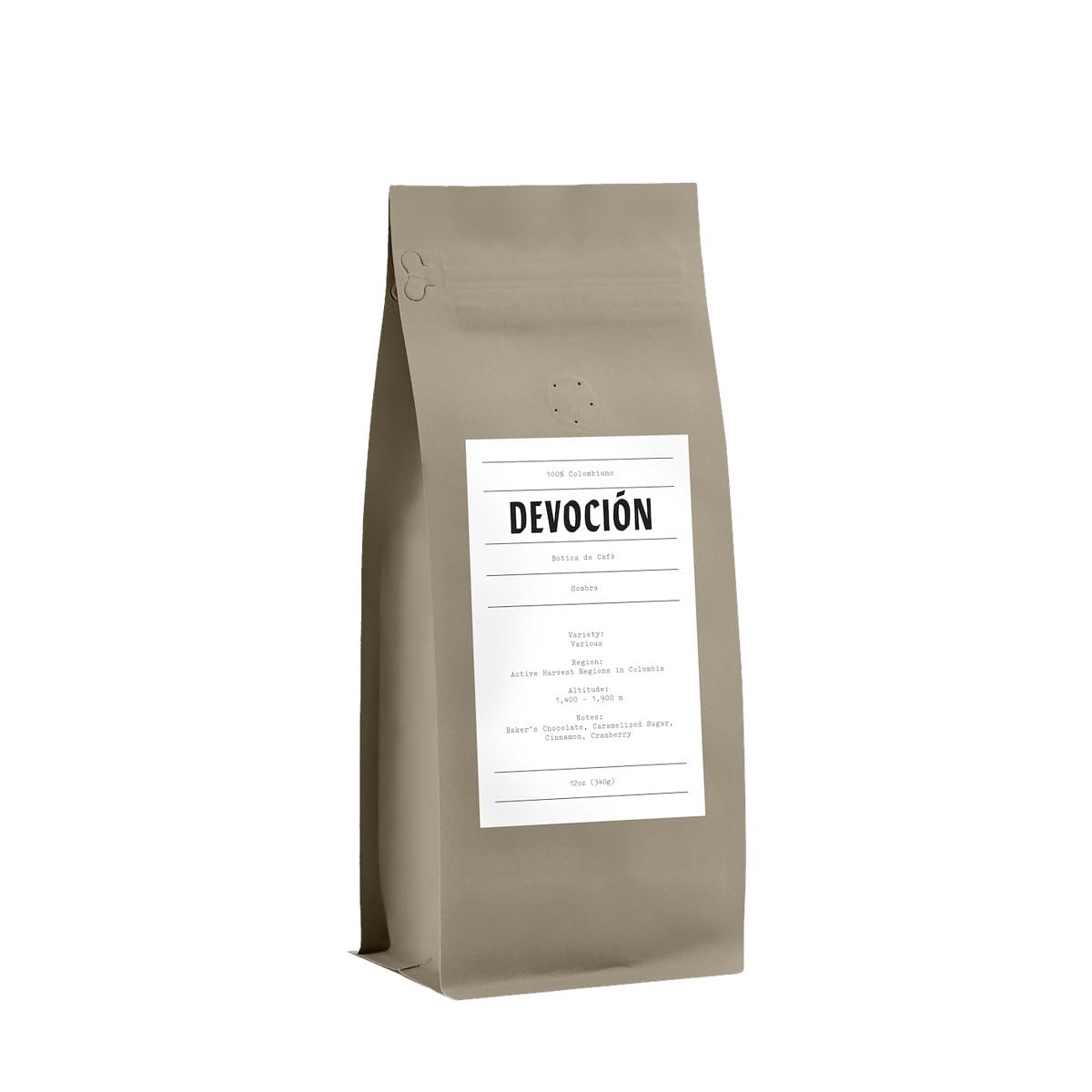 Sombra - Roasted by Devocion - Whole Bean Coffee - 12 Ounce Bag