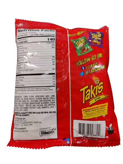 Barcel, Nitro Takis Chips, 9.9 Oz