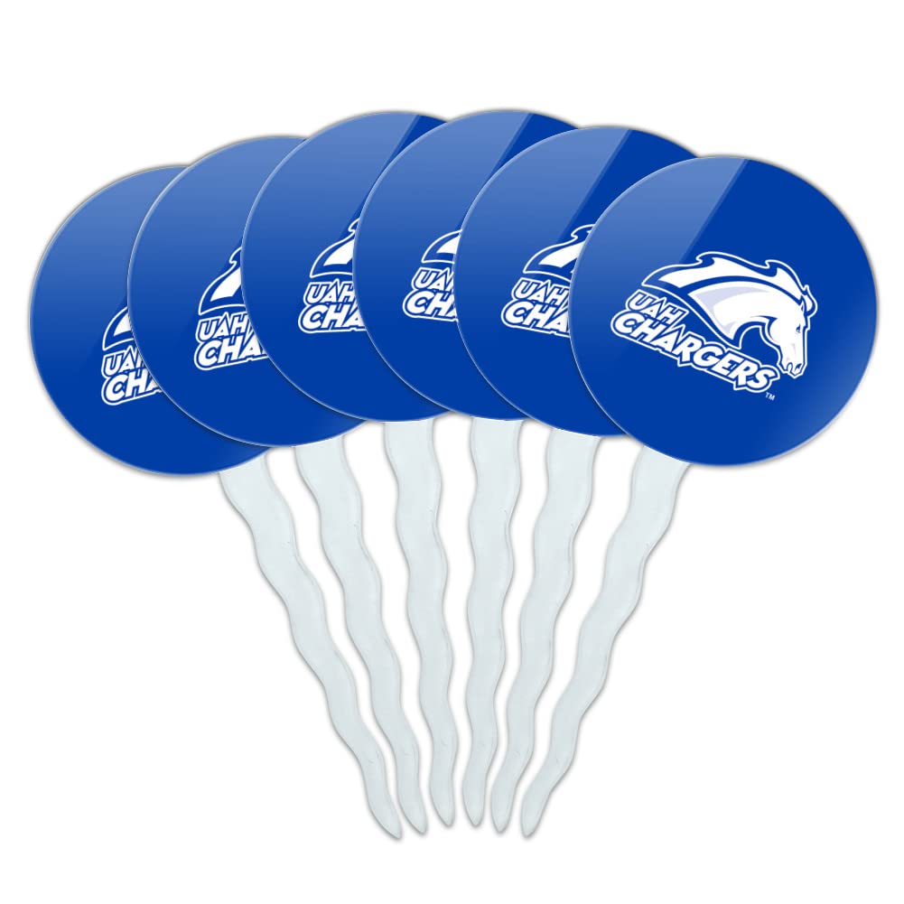 UAH Primary Logo Cupcake Picks Toppers Decoration Set of 6
