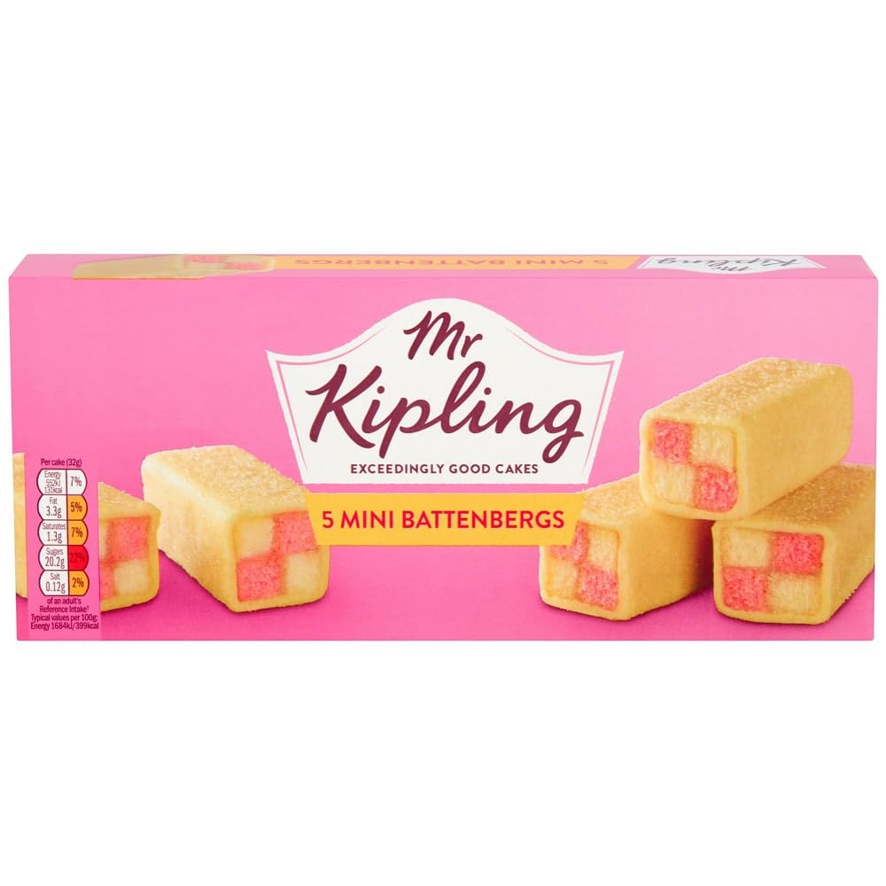 Mr Kipling Mini Battenberg Cake 5-Pack, 8.81 Ounce, Model O0-022E-AQWL