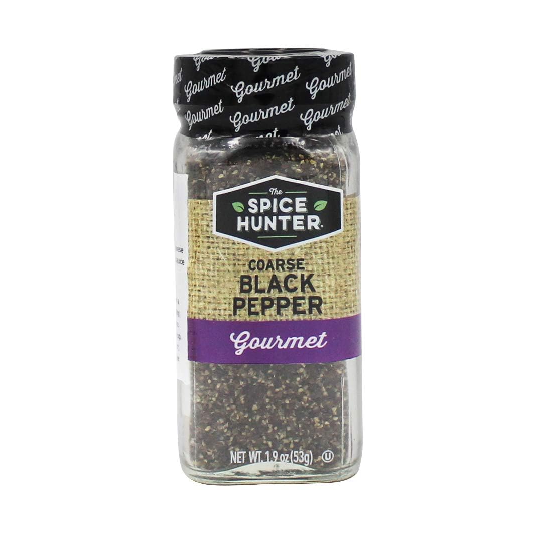 Spice Hunter Black Pepper, Coarse Ground, Organic, 1.7 Ounce (Pack Of 6)