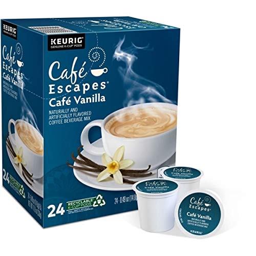 Caf   Escapes Caf   Vanilla, Keurig Single-Serve K-Cup Pods, 24 Count