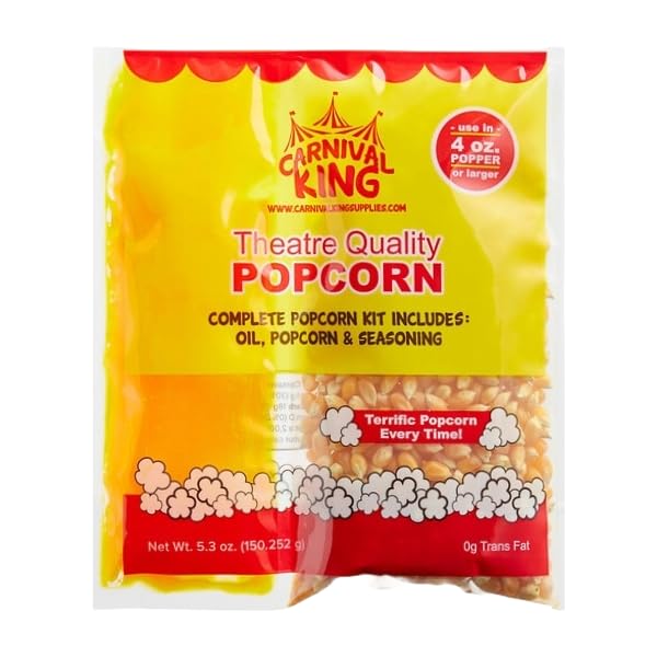 The Tilted Egg Popcorn Kernels for Popcorn Machine, 4oz Pack of 24