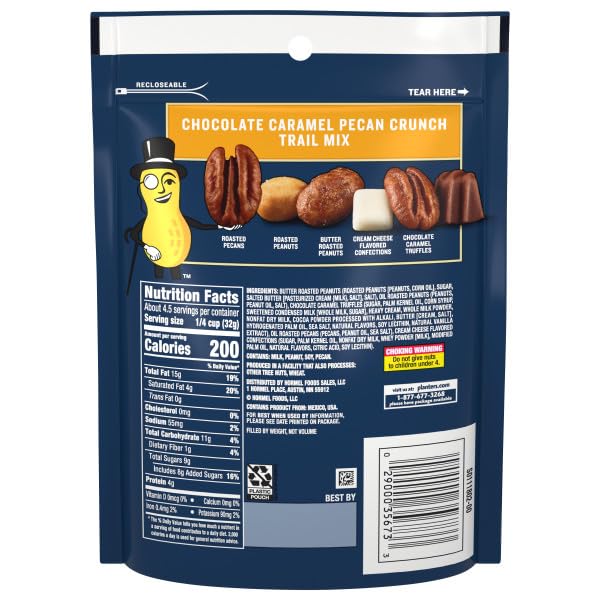 Planters Trail Mix Caramel Pecan Crunch 5oz