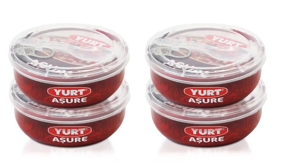 Ashure Authentic Turkish Dessert with Grains, Dried Fruits, and Nuts. Ready to Eat. Asure, Noah's Pudding. 7 Ounce (Pack of 4)