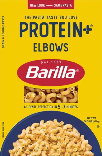 Barilla Protein+ Elbows Pasta, 14.5 Oz (Pack of 4)