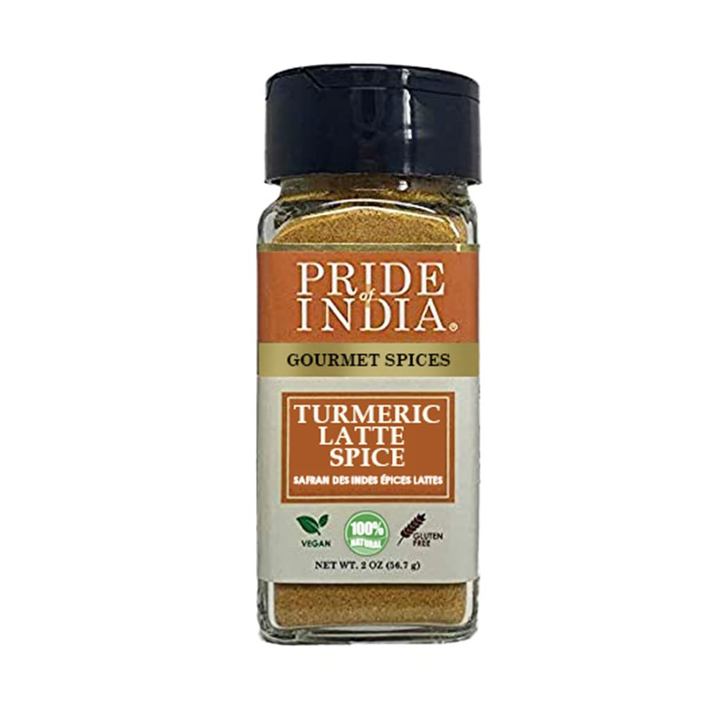Organic Turmeric Latte Spice Mixpride Of India ?Turmeric Latte Spice Mix ?Gourmet & Warm Tea Spice Blend ?Healthy/Gluten-Free ?I