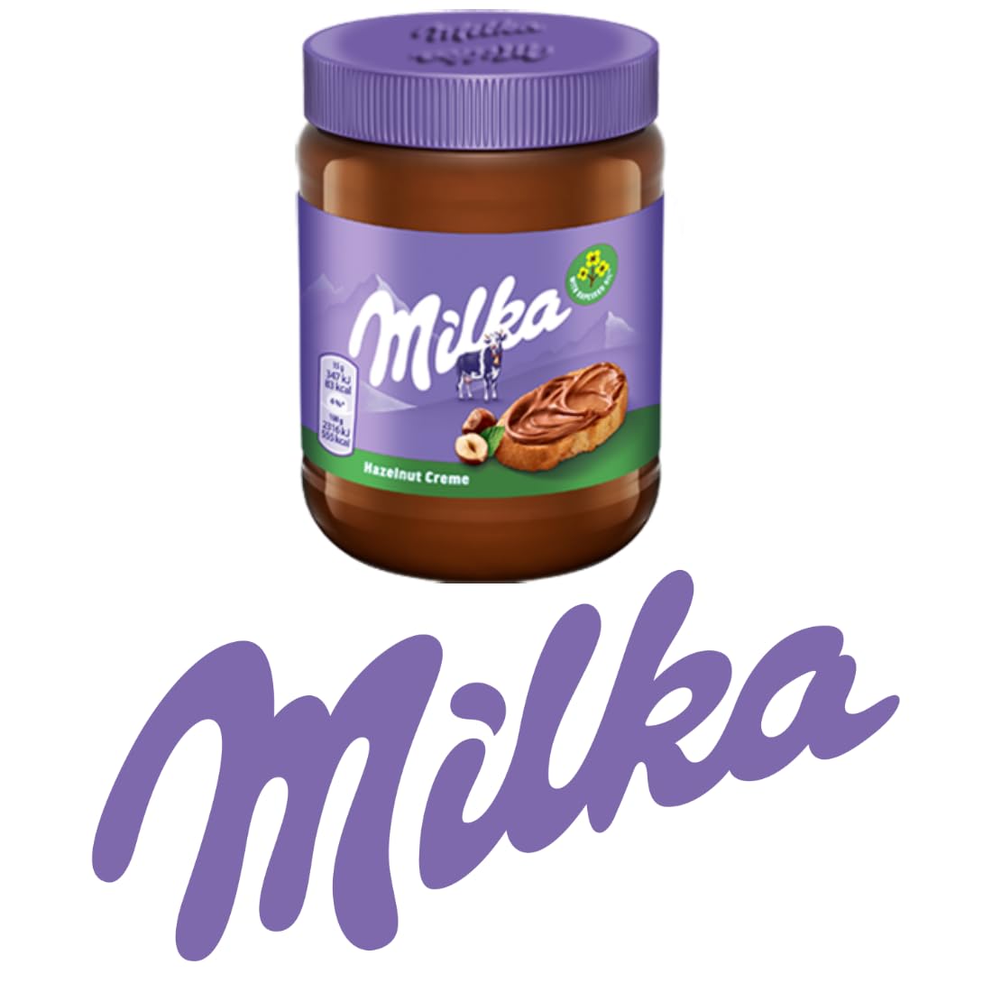 Milka Hazelnut Creme Spread - 2 PACK- 2 x 350 g Jars