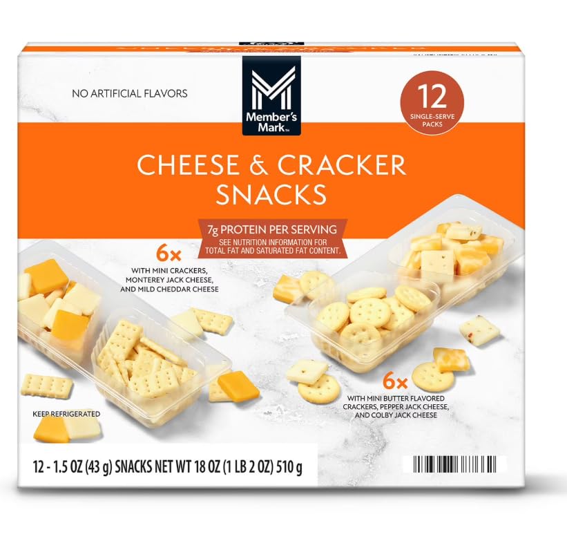 Cheese and Cracker Snacks, Our delicious packs combine the perfect pairing of mini crackers, and mild Cheddar cheese or mini but