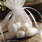 Sconza Jordan Almonds | White Candy Coated California Almonds | Wedding, Baby, Bridal Shower Candy | Made In The Usa | Pack Of 1