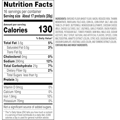 Rold Gold Oven Baked Pretzel Twists, 16 oz Bag, Snack Food, Crunchy Texture