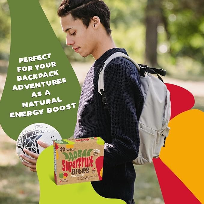 Baobest Superfruit Bites - Baobab Chews Mixed Berry Snack Pack - Vegan, Gluten Free, Preservative Free, Palm Oil Free, High Vita