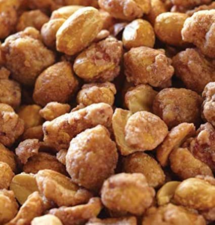 Old Fashioned Butter Toffee Peanut, Home Made Style Crunchy Candy Coated Fresh Roasted Peanuts (Butter Toffee Peanuts, 1 Pound)