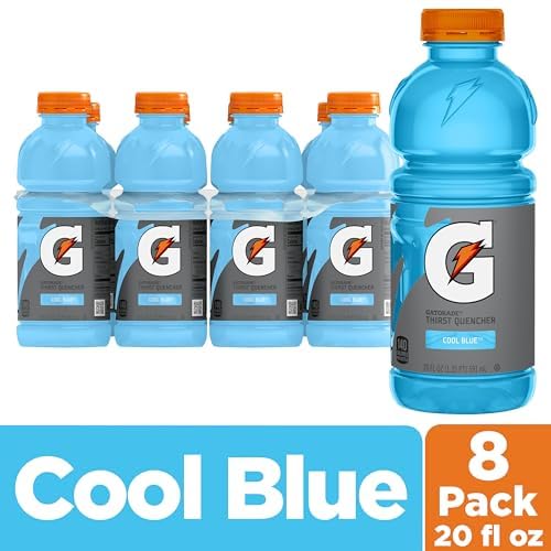 Gatorade Thirst Quencher Cool Blue, 20 Fl Oz Bottles, 8 Pack