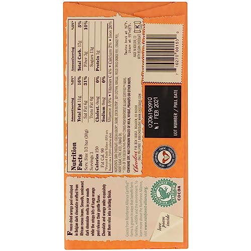 Chocolove Orange Peel In Dark Chocolate, 3.2 Oz