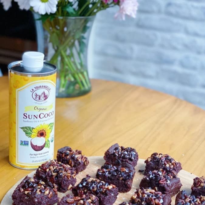 La Tourangelle, Organic Sun Coco Oil, Unique Blend of Organic High-Oleic Sunflower Oil and Organic Refined Coconut Oil, Heat Hea