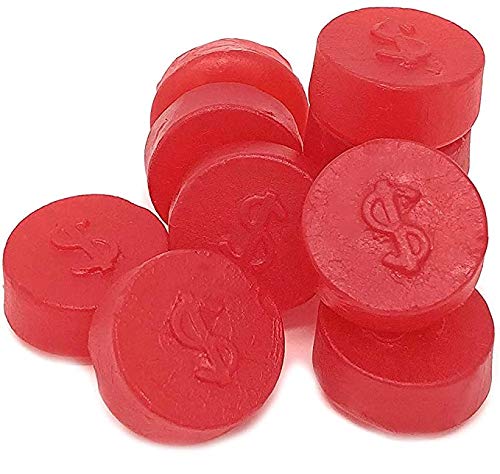 Red Cherry Juju Coins Candy 1Lb Bag