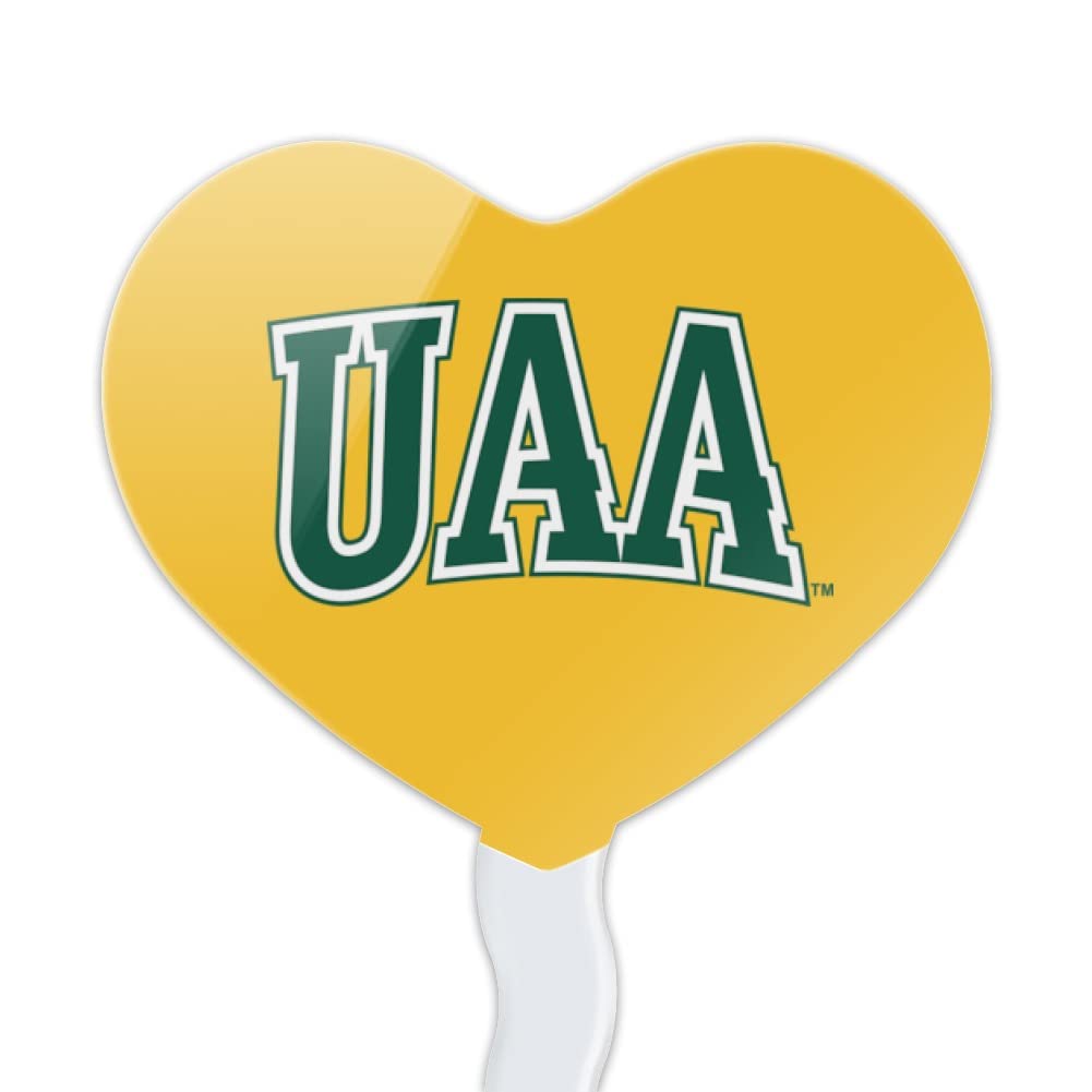 GRAPHICS & MORE Cupcake Picks Set of 6, Heart Design, Acrylic, One Size, University of Alaska Anchorage
