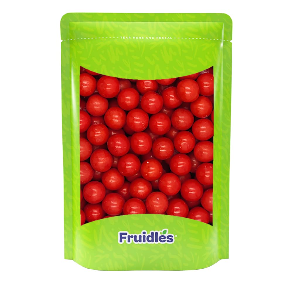 Fruidles Gum Balls, Fruit Flavored Candy Buffet  , 2 Pounds, Sweet Cherry, Kosher Certified Parve, 1 Inch