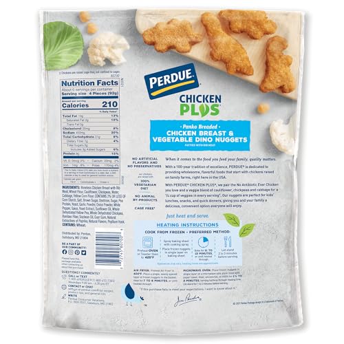 Perdue Chicken Plus Chicken Breast Vegetable Dino Nuggets 22 oz., 1.38 Lb
