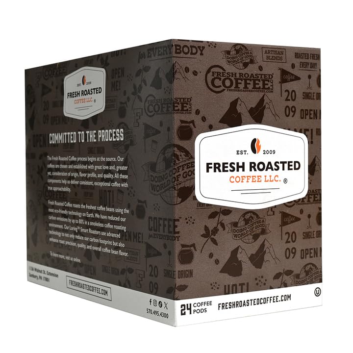 Fresh Roasted Coffee Mocha Java Medium Roast K-Cup Compatible 72 Pods