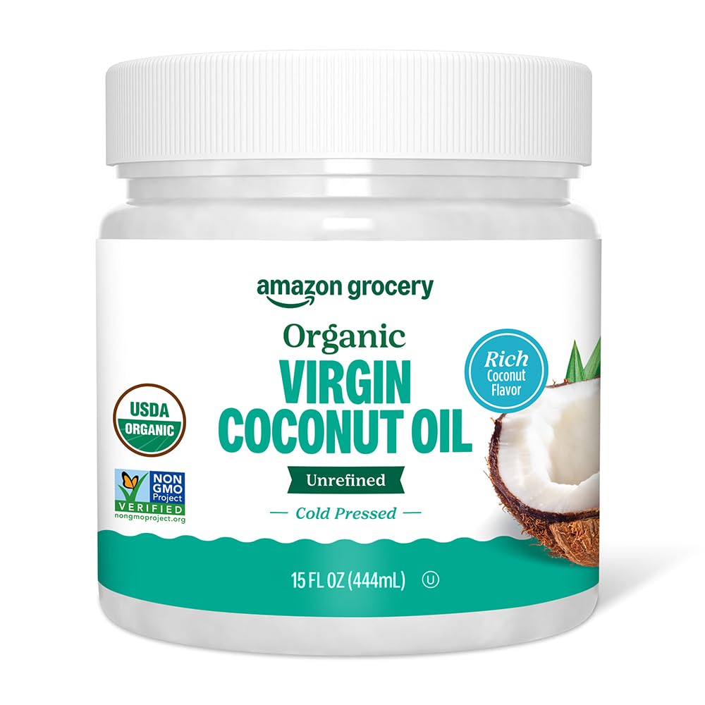 large online retailer Grocery, Organic Virgin Coconut Oil, 15 Fl Oz (Previously large online retailer Fresh, Packaging May Vary)