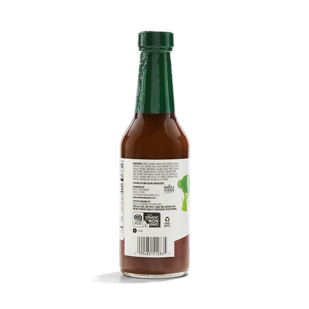 365 by Whole Foods Market Organic Stir-Fry Cooking Sauce, 9.5 Fl Oz - Perfect for Quick Meals, Vegan-Friendly