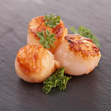 New York Steak & Seafood Jumbo Scallops - Frozen Sea Scallops - Wild Caught Fresh Dry Scallops without Water Added (4 lbs. Scall