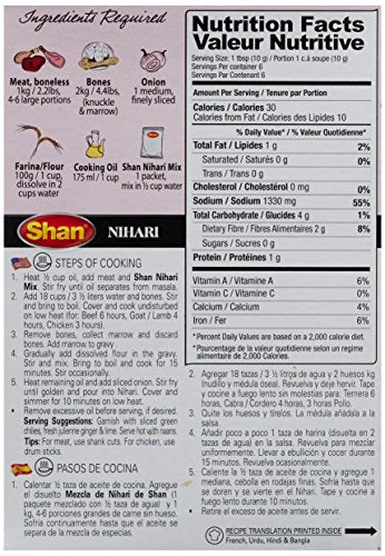 Shan Mix, Curry Nihari, 2.1-Ounce (Pack Of 6)