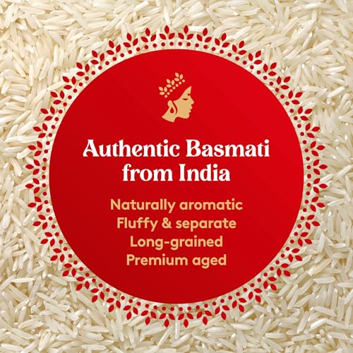 Royal White Basmati Rice - Organic Long Grain Basmati Rice - 2 lb Bag (Pack of 4)
